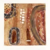Primitive Tribal Art Print Featuring Earthy, Organic Shades by Susan Olivio