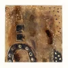 Abstract Print Primitive Earth Tones with Dark Tribal Organic Elements by Susan Olivio
