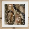Grunge-Inspired Tribal Art Print in Warm Earth Tones by Susan Olivio