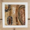 Primitive Tribal Art Print Featuring Earthy, Organic Shades by Susan Olivio