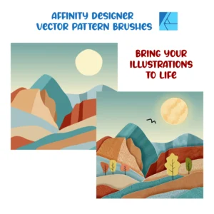 Affinity Designer Vector Brush Set | Volume 2 | Patterns and Textures | 30 Brushes | Vector Brushes not Raster | Digital Painting