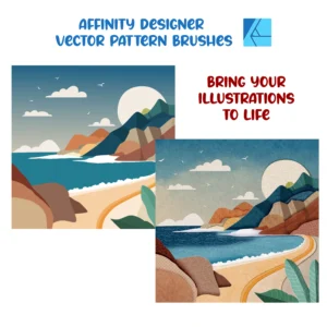 Affinity Designer Vector Brush Set | Volume 4 | Patterns and Textures | 30 Brushes | Vector Brushes not Raster | Digital Painting