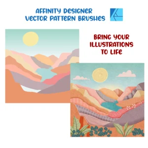 Affinity Designer Vector Brush Set | Volume 5 | Patterns and Textures | 30 Brushes | Vector Brushes not Raster | Digital Painting
