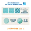 Affinity Designer Vector Brush Set | Volume 1 | Patterns and Textures | 30 Brushes | Vector Brushes not Raster | Digital Painting