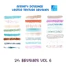 Affinity Designer Vector Texture Brush Set | Volume 6 | 24 Brushes | Vector Brushes not Raster | Digital Painting
