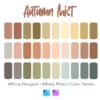 Affinity Designer Color Palette Bundle | Autumn Mist | Color Swatches | Instant Download | Digital Color | Affinity Photo | 30 Colors