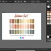 Affinity Designer Color Palette Bundle | Autumn Mist | Color Swatches | Instant Download | Digital Color | Affinity Photo | 30 Colors
