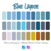 Affinity Designer Color Palette Bundle | Blue Lagoon | Color Swatches | Instant Download | Digital Color | Affinity Photo | 30 Colors