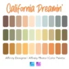 Affinity Designer Color Palette Bundle | California Dreamin' | Color Swatches | Instant Download | Digital Color | Affinity Photo | 30 Colors