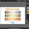 Affinity Designer Color Palette Bundle | California Dreamin' | Color Swatches | Instant Download | Digital Color | Affinity Photo | 30 Colors