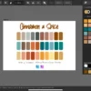 Affinity Designer Color Palette Bundle | Cinnamon Spice | Color Swatches | Instant Download | Digital Color | Affinity Photo | 30 Colors