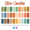 Affinity Designer Color Palette Bundle | Citrus Smoothie | Color Swatches | Instant Download | Digital Color | Affinity Photo | 30 Colors