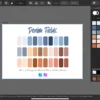 Affinity Designer Color Palette Bundle | Denim Fields | Color Swatches | Instant Download | Digital Color | Affinity Photo | 30 Colors