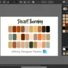 Affinity Designer Color Palette Bundle | Desert Morning| Color Swatches | Instant Download | Digital Color | Affinity Photo | 30 Colors