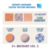 Affinity Designer Vector Brush Set | Volume 3 | Texture Brushes | 24 Brushes | Vector Brushes not Raster | Digital Painting